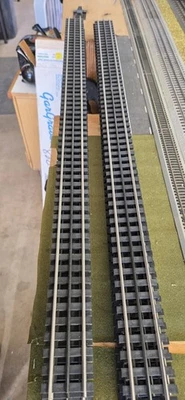 Lot of 12 GarGraves 3-Rail O Scale 37" in. Straight Track Sections  - Image 1 of 4