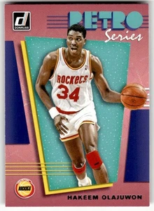 2019 Donruss Retro Series #5 - Hakeem Olajuwon Rockets - Picture 1 of 2