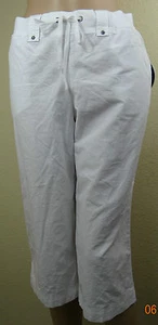 NWT genuine KAREN SCOTT beige,blue,white comfort waist capri pants,PS,PL,XL - Picture 1 of 7