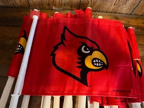 University of Louisville Cardinals Window Mount 2-Sided Car Flag LOT OF 17! Cover