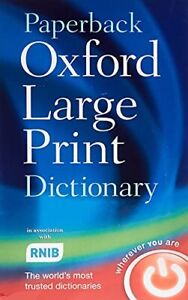 Paperback Oxford Large Print Dictionary by Oxford Languages Paperback Book The