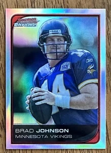 2006 Topps Football Refractor BRAD JOHNSON #122 Vikings  - Picture 1 of 2
