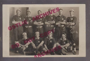 Anthon IOWA RPPC 1910 EQUIPO DE BÉISBOL Club STUDIO SHOT Colección Bill Anderson - Imagen 1 de 3