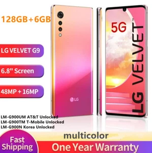 New LG Velvet 5G G9 LM-G900UM LM-G900TM 128GB+6GB 5G Unlocked Smartphone - Afbeelding 1 van 17