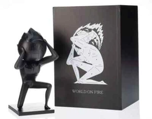 Statua Mondo In Fuoco Di Cleon Peterson Scultura Edizione Limitata di 500 - Foto 1 di 4