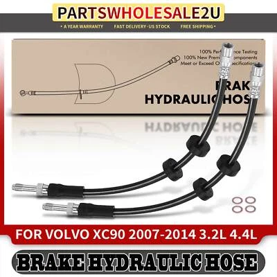 Manguera hidráulica de freno delantera izquierda y derecha 2 piezas para Volvo XC90 2007-2014 3,2 L 4,4 L Foto 1 de 4