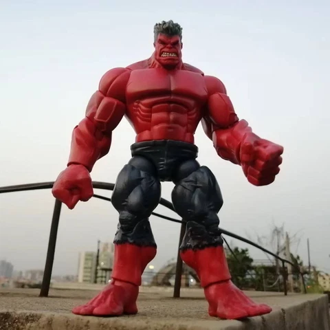 Hasbro Red Hulk Action Figure 8" old loose Cover