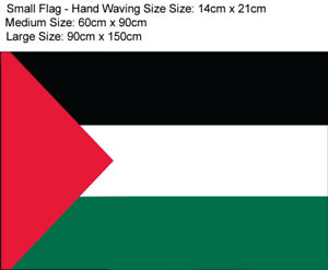 Palestine Flag Gaza Palestinian Small Medium Large - 90cm x 150cm - ALL SIZES
