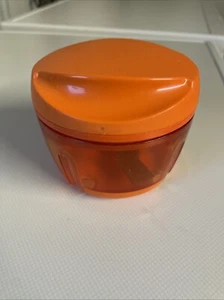 TUPPERWARE D129 HAPPY-CHEF ORANGE ZWIEBELSCHNEIDER ZERHACKER - Bild 1 von 10