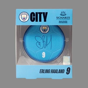 Fútbol americano firmado ERLING HAALAND MANCHESTER CITY FC (digital no a mano) - Imagen 1 de 2