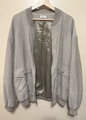 MAUS & HOFFMAN Del Lago II Microfiber Blouson Jacket Tan Bomber Style Mens Sz L - Image 1 of 4