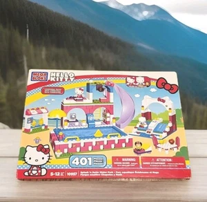 Hello Kitty Mega Bloks 401 Pezzi Parco Acquatico Splash & Swim Playset 10957 Nuovo - Foto 1 di 4