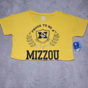 Missouri Tigers T Shirt Womens Size XL Crop Top Shirt - Picture 1 of 10