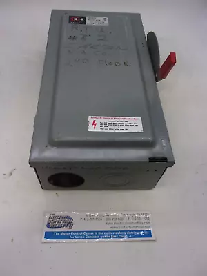 DG323-CUTLER-HAMMER-安全开关,3P,可重复使用,100A,240V,NEMA 1 室内 — 第 1/4 张图片