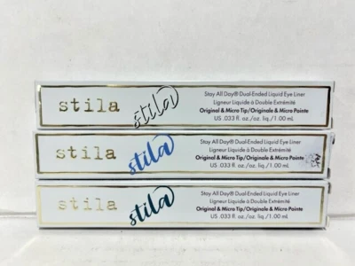 Stila Stay All Day Dual-Ended Liquid Eye Liner, CHOOSE COLORS, .033 fl oz- NIB - Image 1 of 2