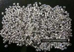 Glass seed beads miyuki delica 660 2-cut hex #11 seed beads silver 6 grams ds007 - Picture 1 of 3