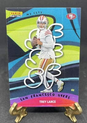 2022 PANINI INSTANT MY CITY #28 NFL TREY LANCE 49ERS SP 1/1860 - Image 1 of 2