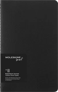 Moleskine SMNLCH31BK Cahier Soft Cover Smart Notebook NEW L 72 Ruled/Lined Pages - Picture 1 of 3