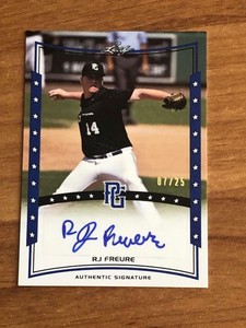 2014 Leaf Perfect Game Showcase Autographs Blue #ARJF RJ Freure #'d 07/25