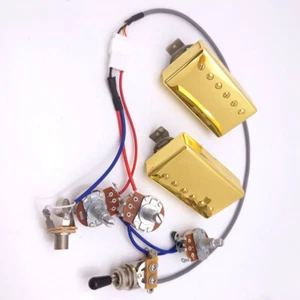 Guitar Alnico V Pickups 2C 498R 498T with 2V1T Wiring Harness for Gibson Guitar - Picture 1 of 7