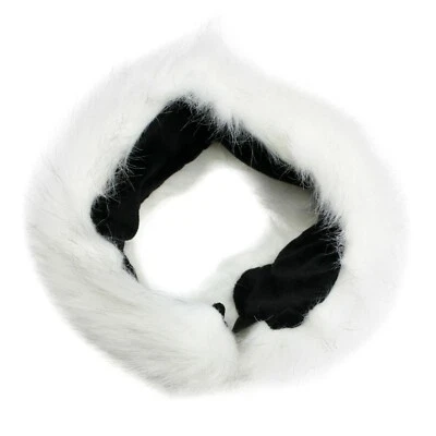 Women's Faux Fur Fluffy Headband Ear Warmer Elastic Winter Cute Warm Russian Hat - Image 1 of 4