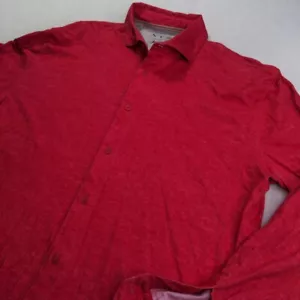 Left Coast Tee Shaped Long Sleeve Button Up Shirt Men's Size 2XL Pima Cotton - Picture 1 of 10