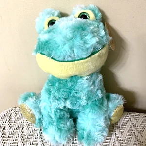 NEU Plüschtier Stofftier Frosch Anico Int'l Sammlerstück mit Etikett 10 Zoll Aqua Grün - Bild 1 von 13