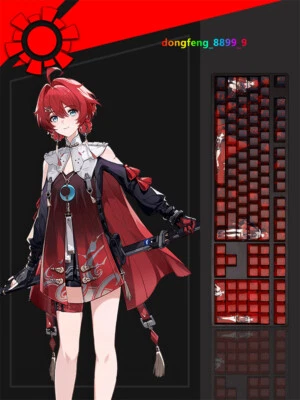 Wuthering Waves Danjin Keycap PBT Sublimation Cherry MX 108 Keys For Keyboards - Image 1 of 4