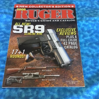Vintage 2008 Ruger Buyers Guide And Catalog 8-1/2” X 11” 135 Pages NOS - Image 1 of 4