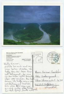 66370 - Vista desde "Cloef" al Saarschleife - postal, usada - Imagen 1 de 1