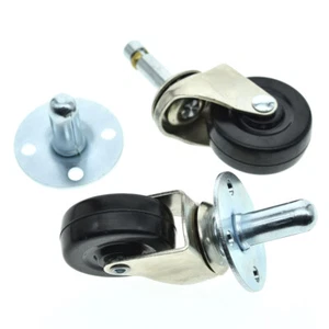 2"Heavy Duty Guitar AMP Swivel CASTERS Push-in Amplifier Wheels with Sockets - Picture 1 of 9