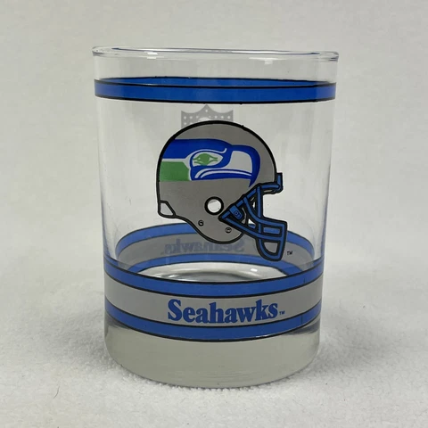 Vintage Seattle Seahawks Heavy Rocks Glass Cover