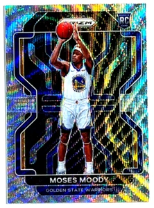 2021-22 Panini Prizm Basketball Silver Wave Factory Set RC #308 Moses Moody - Picture 1 of 2
