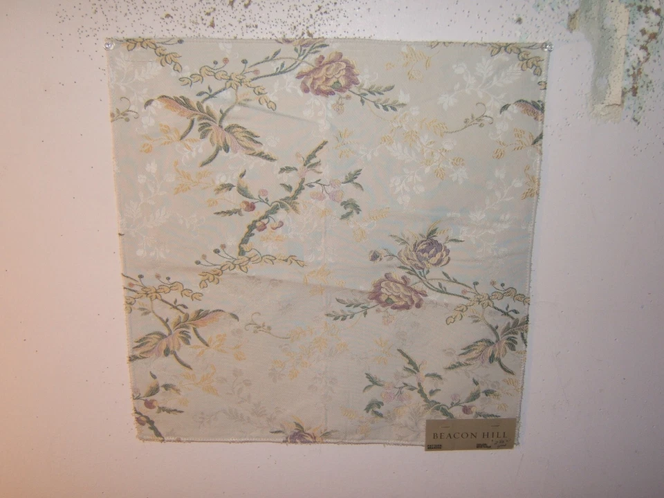 Beacon Hill, Branche,  Embroidered Floral,  Remnant for Crafts, Color Wisteria  - Image 1 of 1