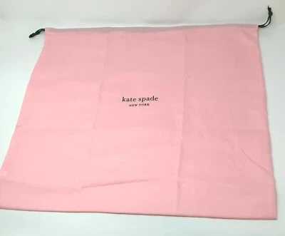 Auténtica bolsa antipolvo rosa con cordón mediano Kate Spade 20"x17" Foto 1 de 4