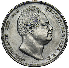 1834 SIXPENCE - WILLIAM IV BRITISH SILVER COIN - VERY NICE