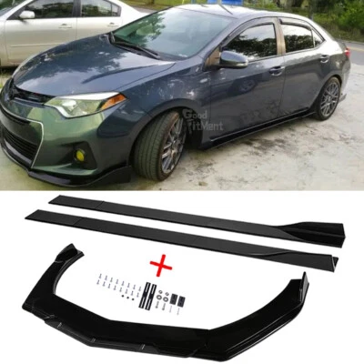 Kit divisor alerón labial parachoques delantero + faldones laterales para Toyota Corolla 4Runner Foto 1 de 4
