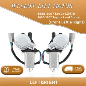 2X Window Motors For 98-07 Lexus LX470 & 00-07 Toyota Land Cruiser Front LH & RH - Picture 1 of 16