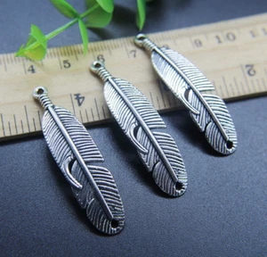 5~20pc Feather Bracelet Connector Charms Pendant Jewelry Making DIY 45*11mm - Picture 1 of 8
