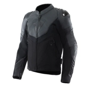 Giacca pelle moto Dainese IPERATTIVA 56 BLACK leather jacket - Picture 1 of 2