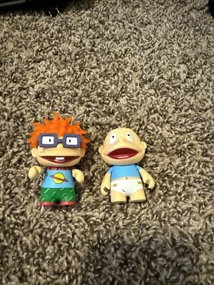 Lote de mini figuras de vinilo Kidrobot Nickelodeon Rugrats Tommy & Chucky Foto 1 de 4