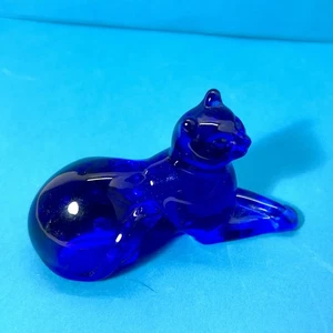 Vintage Franklin Mint Curio Cobalt Blue Glass - Picture 1 of 4
