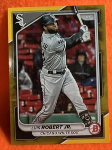 🔥 LUIS ROBERT 1024 BOWMAN BASEBALL GOLD PAPER SP /50 #55 CHICAGO WHITE SOX 🔥 - Bild 1 von 2