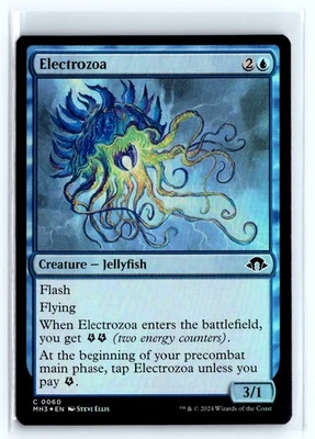 (2x) FOIL Electrozoa Modern Horizons 3 Common – MTG Magic the Gathering Card - Image 1 of 4