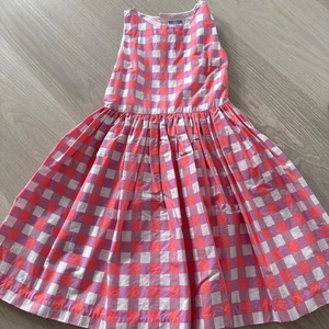 Jacadi Girls size 10A Pink and Purple Check Dress - Picture 1 of 4