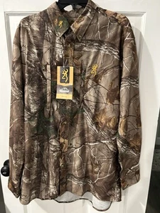 Browning Mesh Lite Mossy Oak Camo Shirt Large - Picture 1 of 6