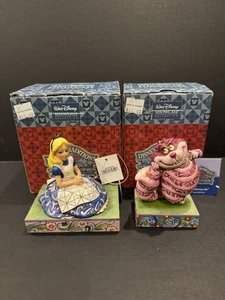 Disney Alice im Wunderland Jim Shore Showcase Collection 2er Set Cheshire Cat - Bild 1 von 9