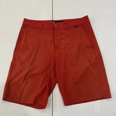 Travis Mathew Shorts Golf Comfort Stretch Performance 10” Red Men’s 32 - Image 1 of 4