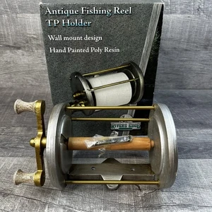 Neu Antik Finish Angelrolle Wandmontage Toilettenpapierhalter Flüsse Rand - Bild 1 von 14