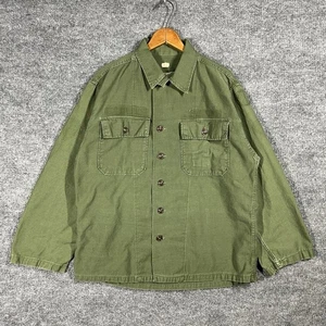 VINTAGE 50s 60s OG 107 US Army Field Shirt Mens Size Small First 1st Pattern - Bild 1 von 14